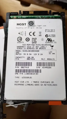 Hd ssd sas 100gb hgst pn: 0b27416 a partir