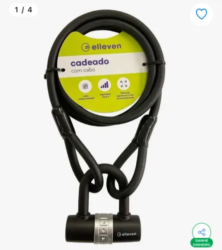 Cadeado tranca com alarme 