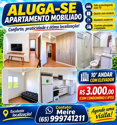 Aluga-se apt mobiliado