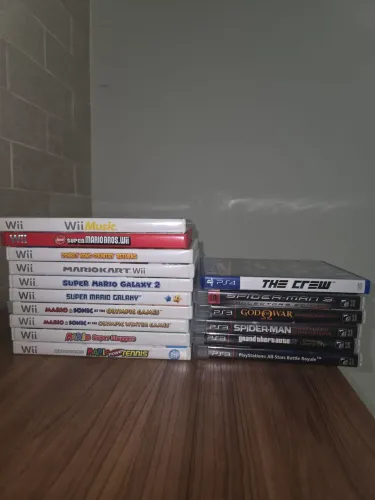 ? COLEÇÃO DE 16 JOGOS ORIGINAIS ? Wii + PS3 + PS4