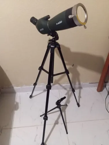Kit Luneta Telescópio Svbony SV28 (25-75x70) + Tripé Kingjoy + Filtro Solar