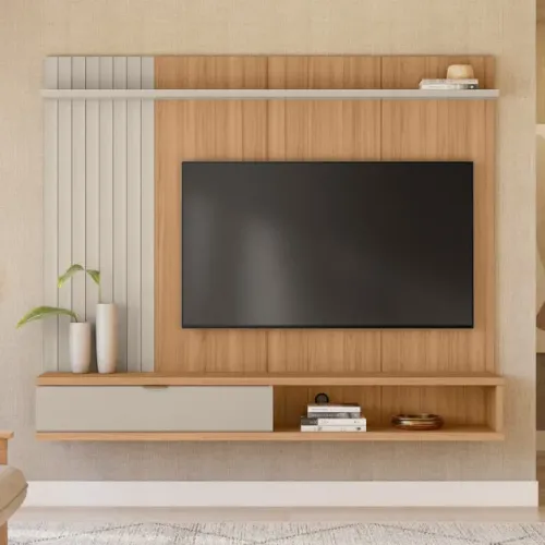 PAINEL SINTRA TV ATÉ 75 MDF. PRONTA ENTREGA.
