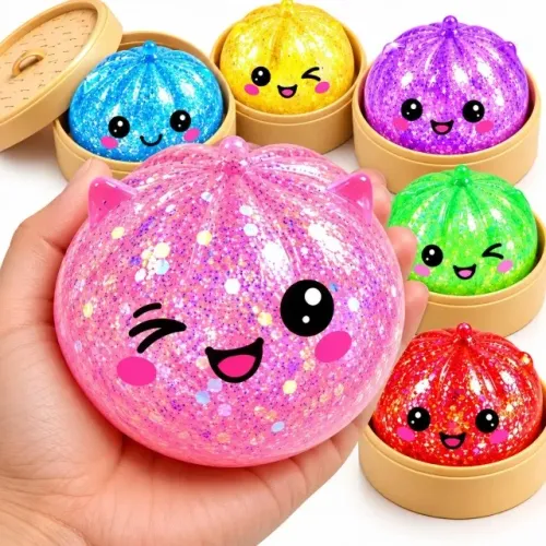Squishy Grande Com Glitter Brinquedo Macio Sensorial Novo Loja Coimbra Computadores