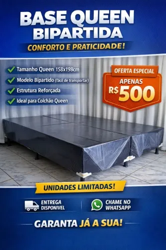 Queen Bipartida - Base em Promoção!!