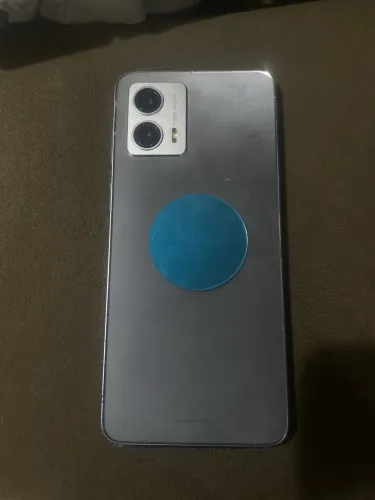 Motorola g53 5g ciano tela um pouco trincada capinha de brinde