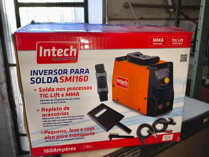 Máquina Inversora de Solda Intech SMI160 160A 127V MMA/TIG Lift