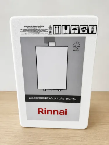 Aquecedor a gás digital RINNAI 27 Litros NOVO
