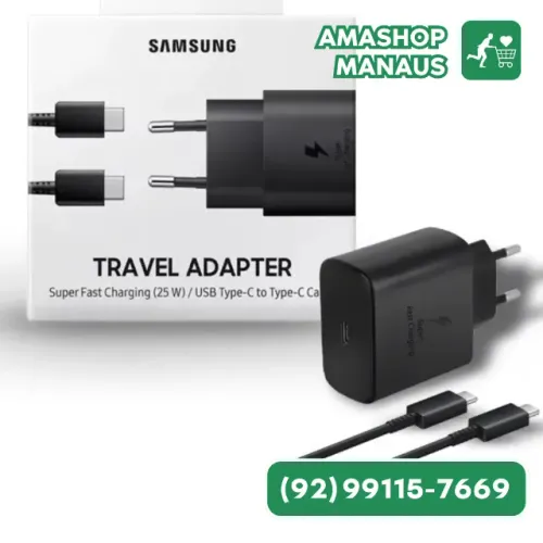 Carregador Samsung Tipo C Turbo Fast Charging