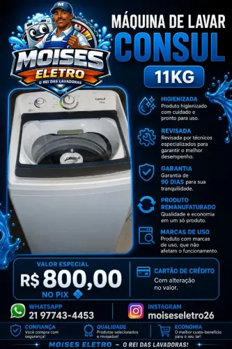 Máquina de lavar Consul 11kg