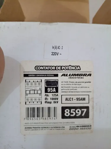 04 Contatores de potência 95 Amperes novos alumbra