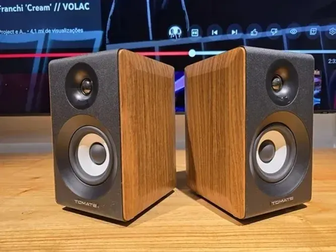 Monitor De Áudio Bluetooth Tomate MTS-2035 Caixa De Som Estante 110W RMS