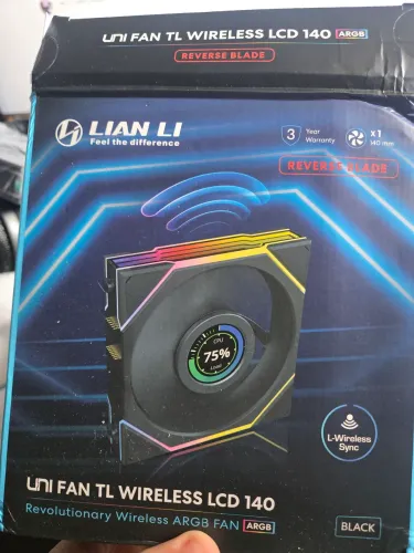 Fan TL LCD 140 Wireless Reverse Black