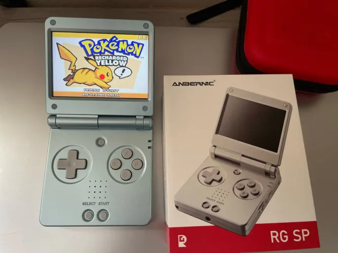 ANBERNIC RG SP PEARL BLUE + BAG DE TRANSPORTE