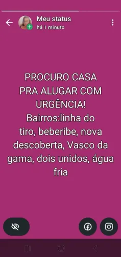 Prucuro casa pra alugar