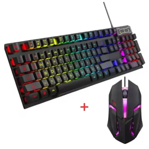 Teclado e Mouse Gamer Usb Lehmox Ley-45 Led RGB -Combo-Kit - Loja Coimbra Entrega 