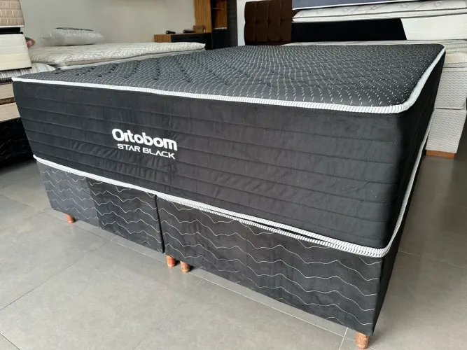 Colchão Queen + Base Box | Molas Ensacadas | Promoção