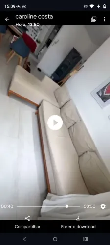 Sofá três lugares com chaise