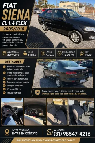 Fiat Siena ELX 1.4 MPI Fire Flex 8V 4P 2010