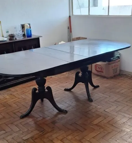 Mesa de Jantar Pata de Leão Antiga | Madeira | Estilo Vitoriano 