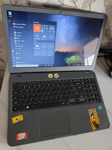 Notebook Samsung com ssd instalado