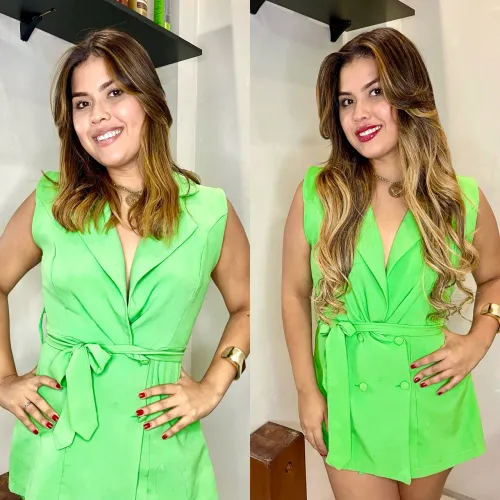 Cabelo Humano Loiro 65 cm