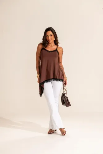 Blusa assimétrica 