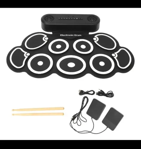 Kit de Bateria Eletrônica Portátil 