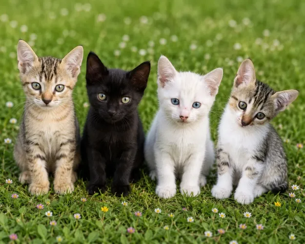 Gatinhos para doação.