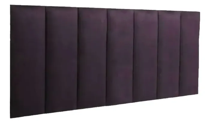 Cabeceira modular estofada, placas retangulares de 45x20cm (nova, sem uso), na embalagem