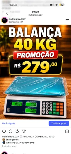 BALANÇA COMERCIAL COM GARANTIA ENTREGAMOS NO MESMO DIA