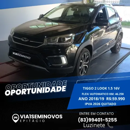 Chery Tiggo 2 Look 1.5 16V Flex Aut.5p 2019