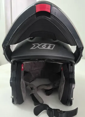 Capacete articulado X11 + comunicador Ejeas