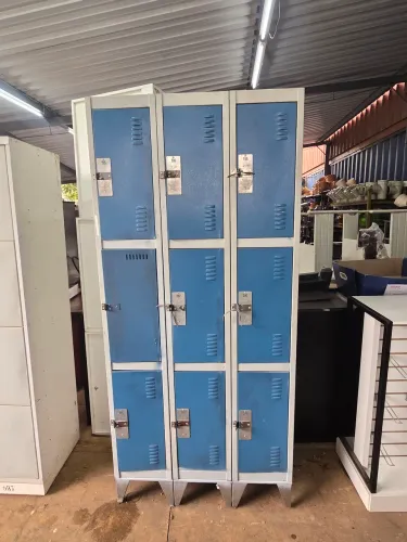Armário vestiário 9 portas avo reforcado com base de inoxn