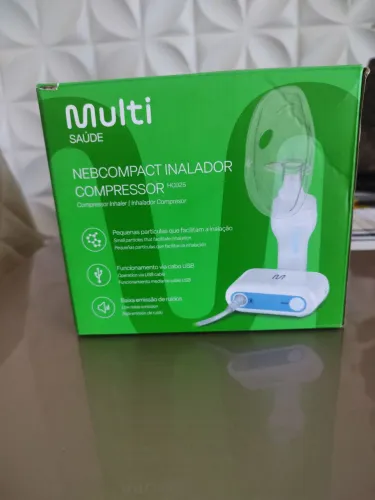 INALADOR COMPRESSOR/ NOVO/ MARCA: MULTI SAÚDE. 