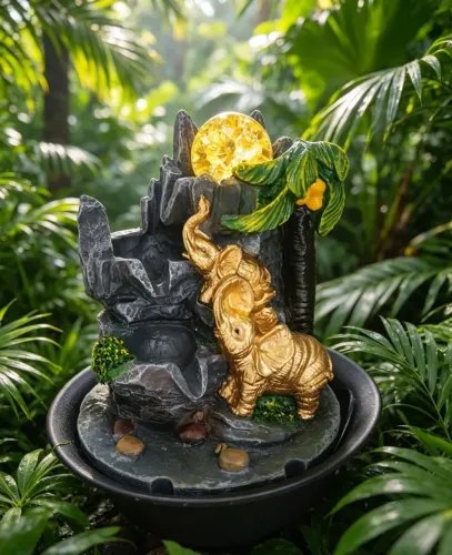 Fonte de Água Elefante da Sorte 30cm