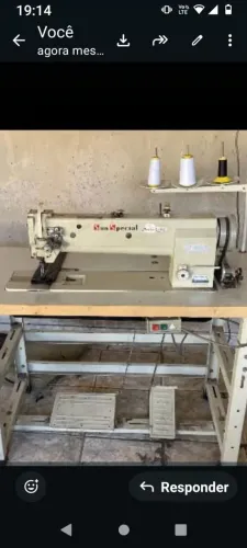 Máquina de 2 agulhas triplo longa