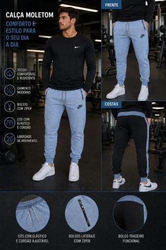 Calça moletom unissex 