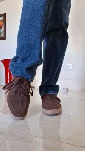 Tênis Casual Corello 38 Marrom Nobuck