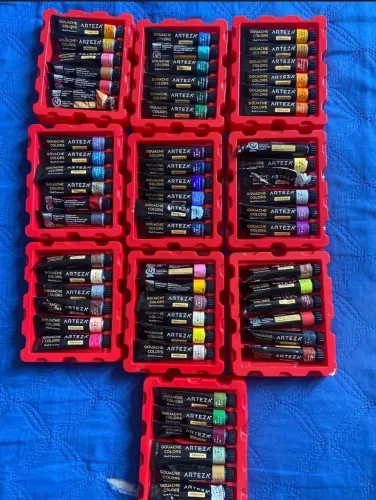 Conjunto de tintas importada dos EUA, Arteza 60 cores