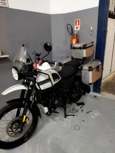 Kit bau de alumínio e suporte para himalayan e scram 411