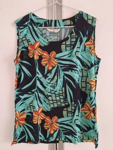 Blusa Feminina Caldeira Regata Floral Original