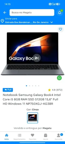 Notebook Samsung