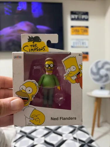 Action figure Simpsons, jakks pacific Ned Flanders 2,5?, procuro novo e importado 