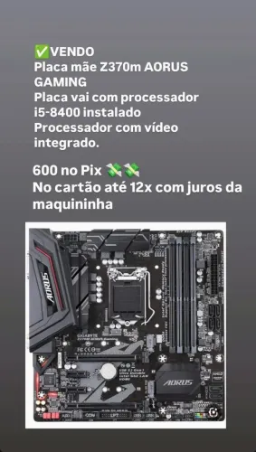 Kit placa mãe e processador