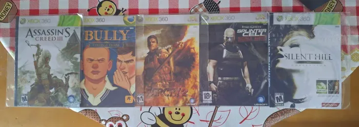 6 jogos de Xbox 360 (5 gravados e 1 original)