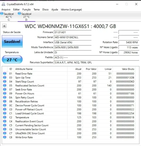 HD Externo Western Digital My Passport USB 3.0 - 4TB