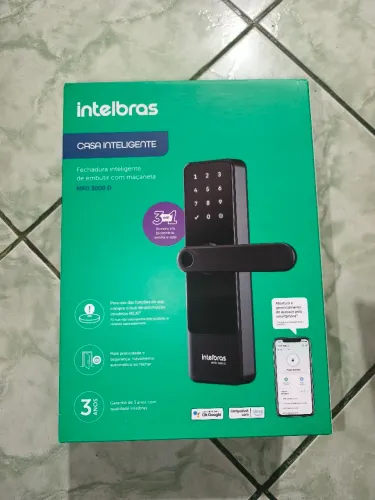 Fechadura Inteligente Intelbras MFD 3000 D de Embutir com Maçaneta