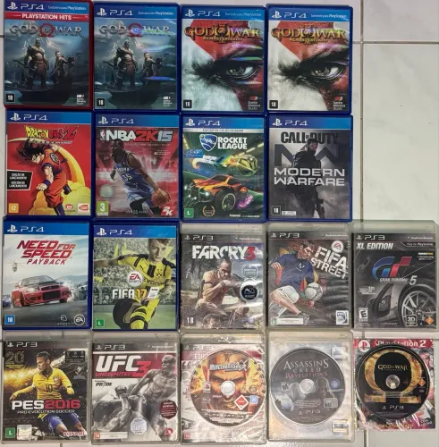 Lote de jogos ps3 ps4 originais