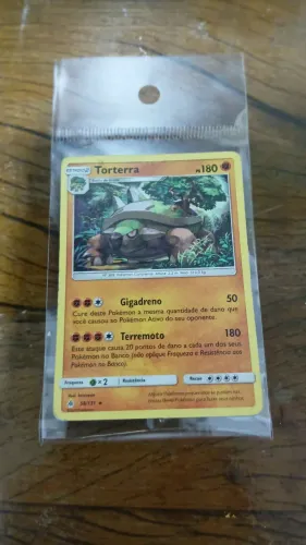 Carta pokemon torterra lua e sol Luz proibida