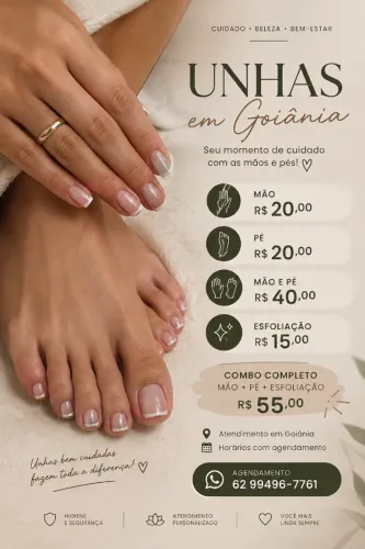 Manicure e Pedicure em Goiania e região metropolitana
